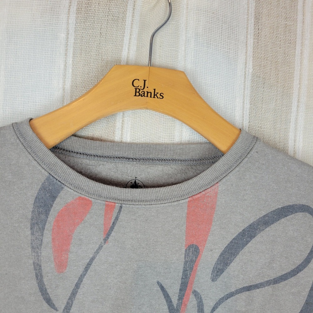 Disney Minnie Mouse Crewneck Sweatshirt Gray Size Large - Picture 3 of 8